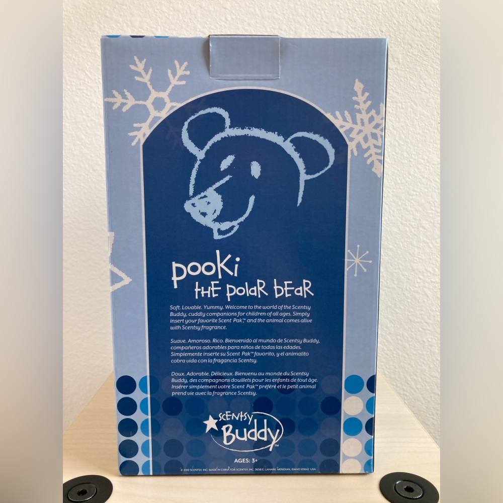 Scentsy Buddy Pooki Polar Bear Plush NIB with Box - Picture 3 of 16